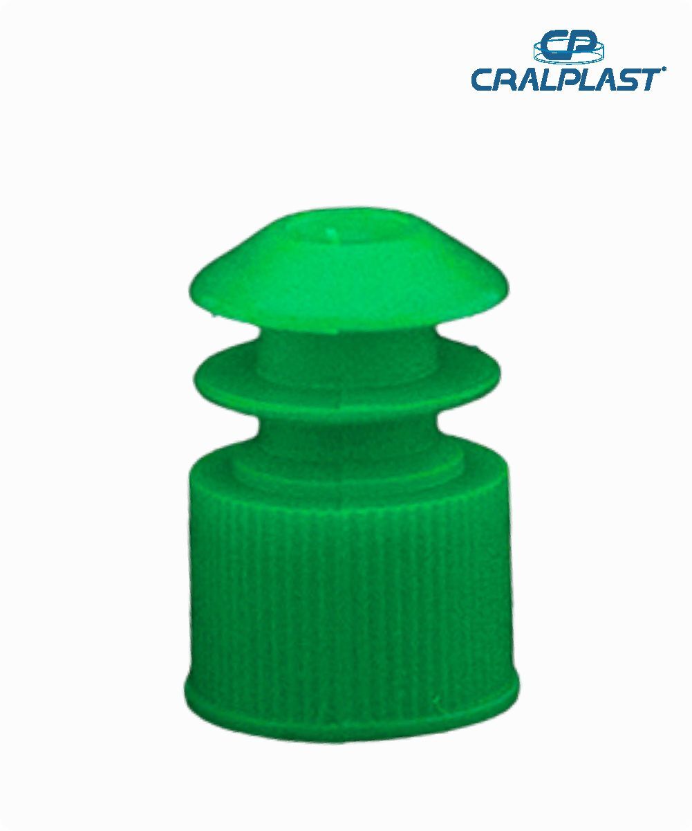 Tampa  para tubos diâmetro 12mm verde